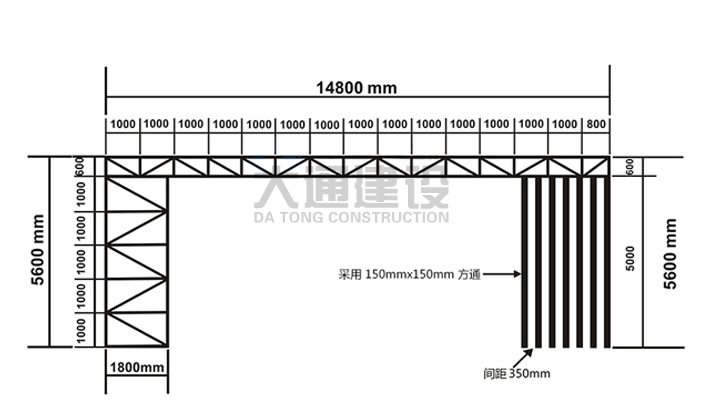 深圳标准化工地大门-钢结构工地大门 定制化生产